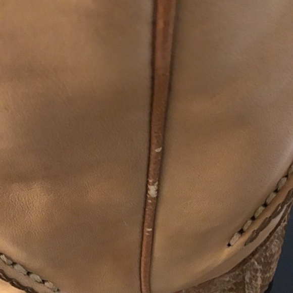 Cowboy boots- DAN POST Honey Waxy 9.5 EW Python - Picture 9 of 14